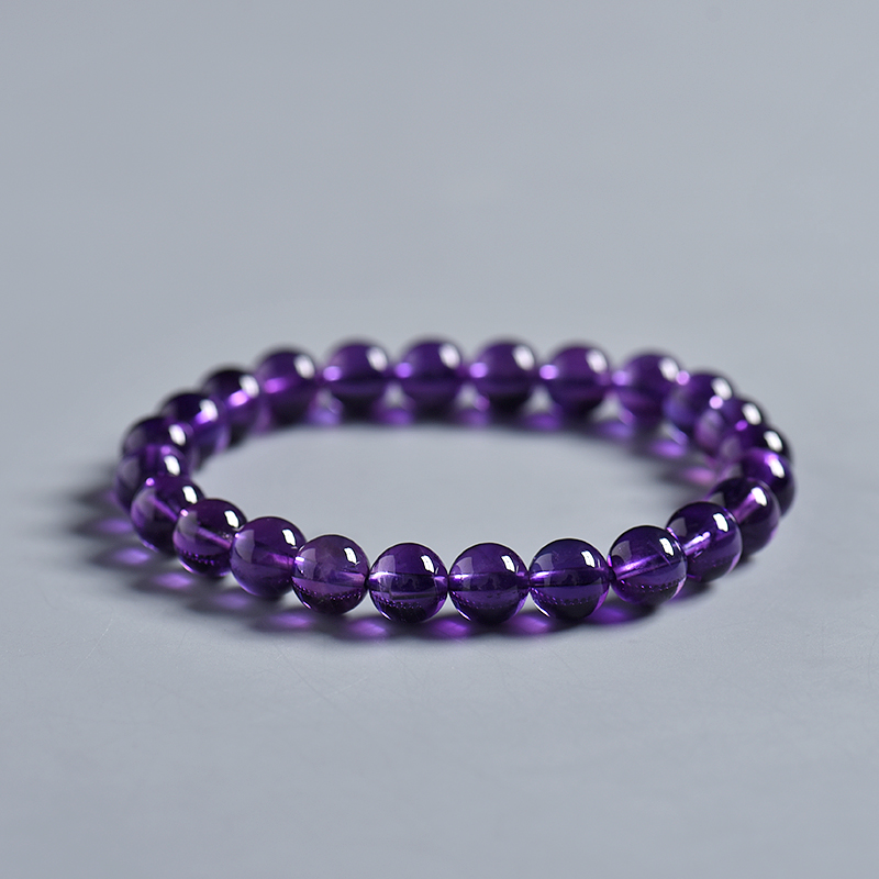 8mm紫水晶单圈手串