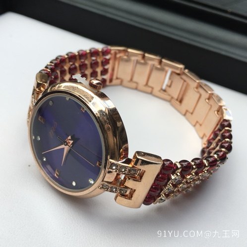新款石榴石品牌手表 表链采用顶级玻璃体3.