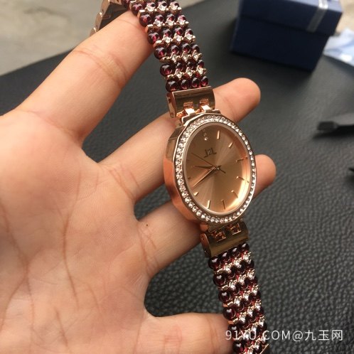 新款石榴石品牌手表 表链采用顶级玻璃体3.8m石榴