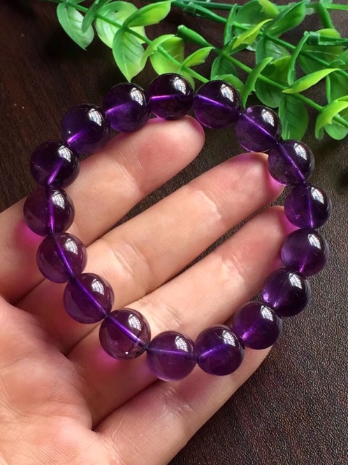 天然紫水晶手串