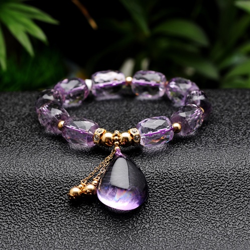 时尚精品紫水晶手链