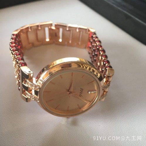 新款石榴石品牌手表 表链采用顶级玻璃体3.8m石