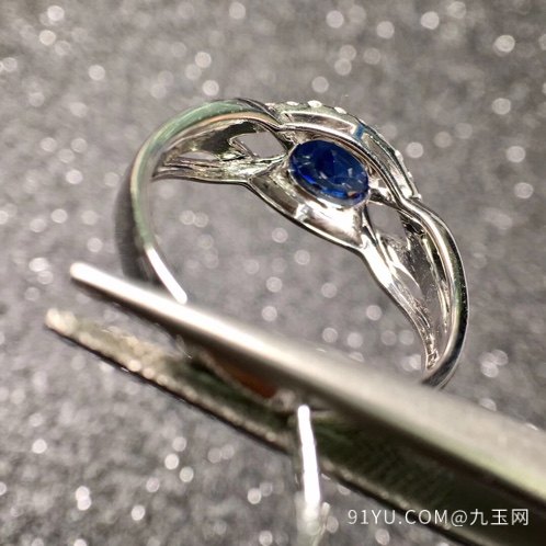 (金属)18K(品名)蓝宝石戒指(数据)石