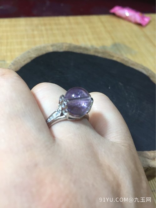 紫水晶手链/戒指一套