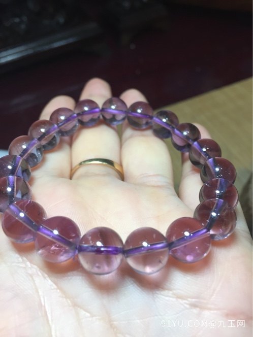 紫水晶手链/戒指一套