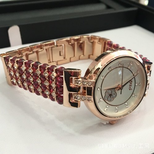 新款石榴石品牌手表 表链采用顶级玻璃