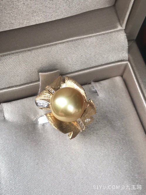 超级浓金色金珠 戒指