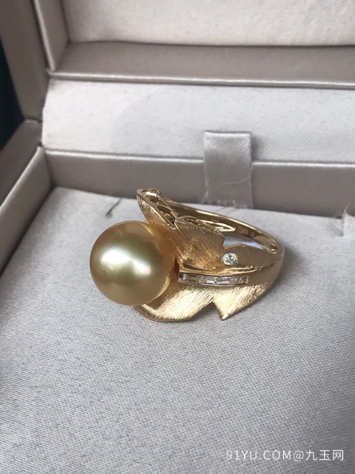 超级浓金色金珠 戒指