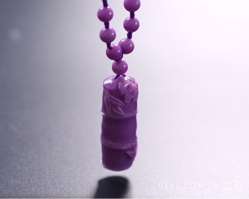 天然紫云母吊坠/链子锁骨链