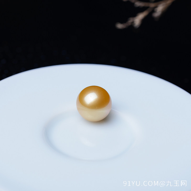 14mm海水金色珍珠圆珠