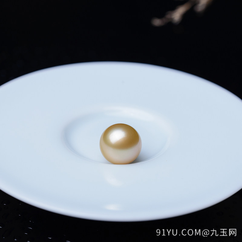 13mm海水金色珍珠圆珠