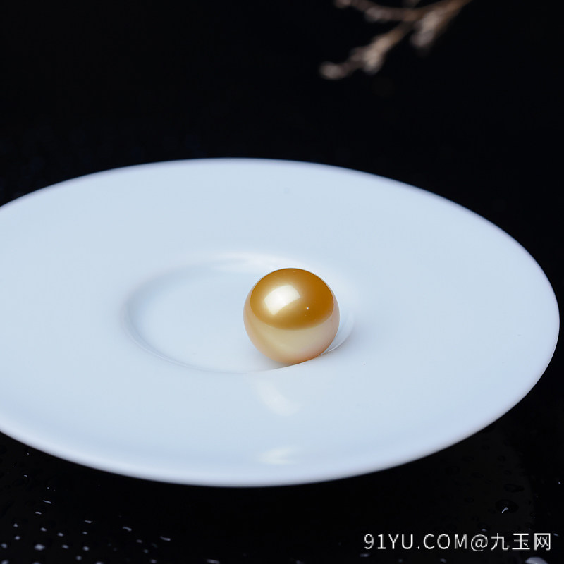 14mm海水金色珍珠圆珠