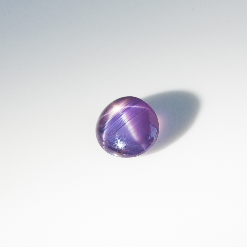 紫色星光蓝宝石光面蛋面戒面