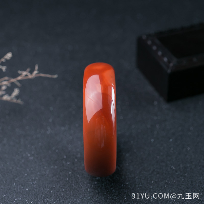 58mm柿子红南红平安镯