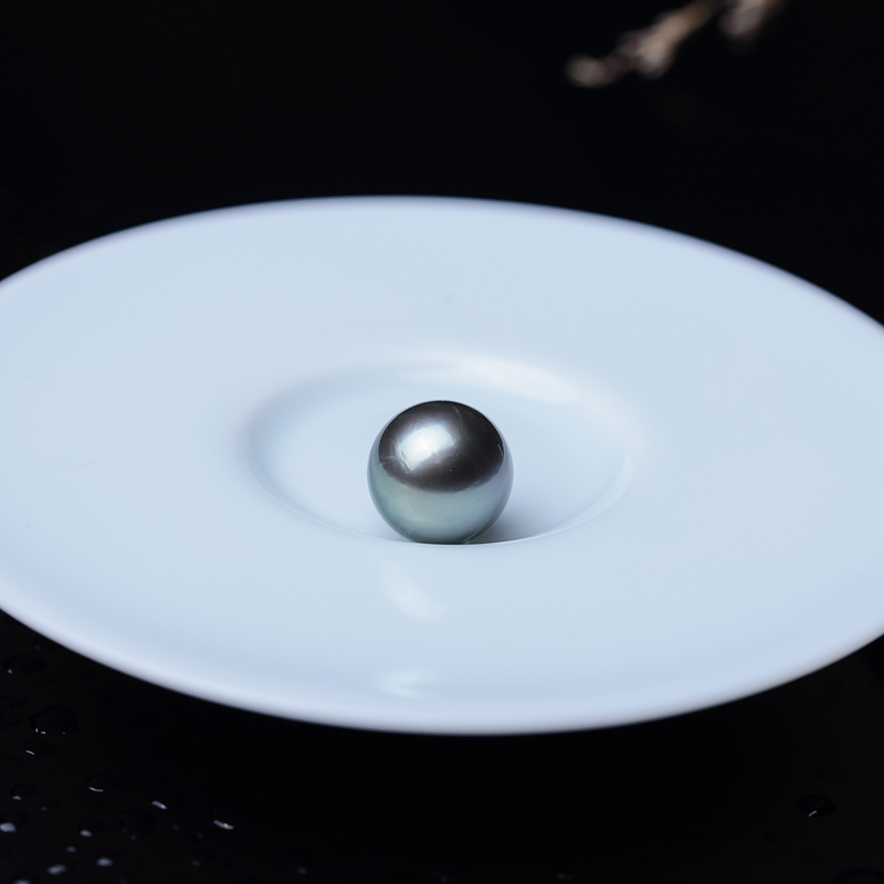 12.5mm海水黑色珍珠圆珠