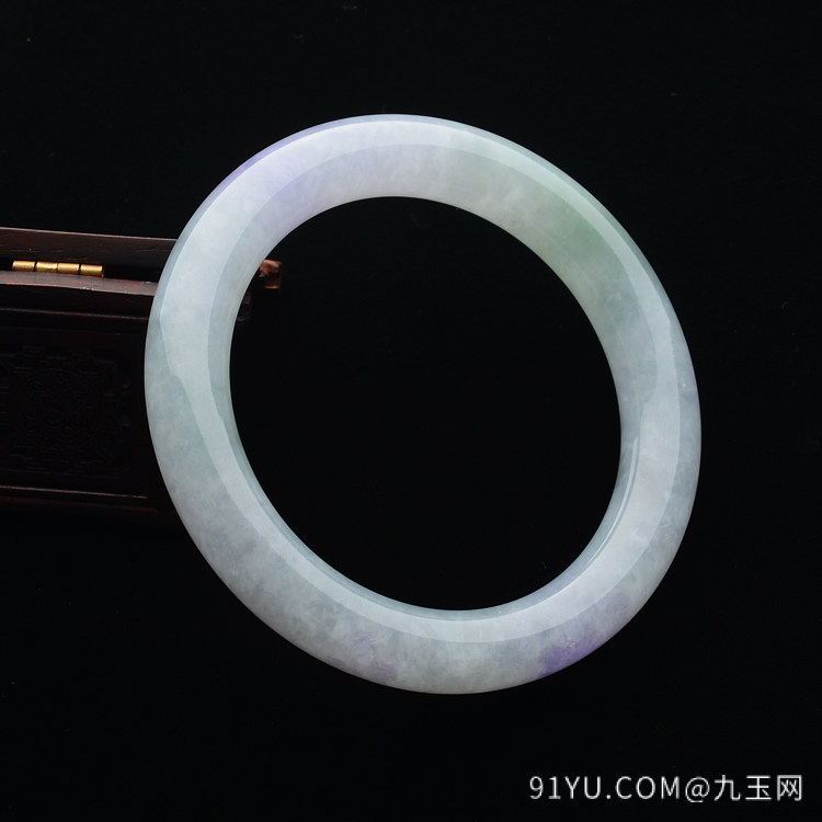 糯冰种紫罗兰手镯(58mm)