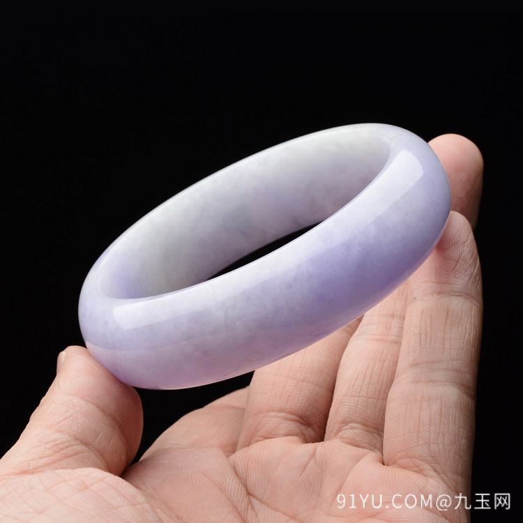 糯冰种紫罗兰手镯(60mm)
