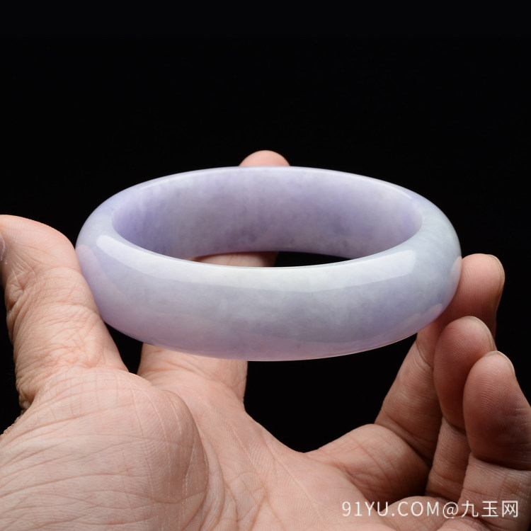 糯冰种紫罗兰手镯(60mm)