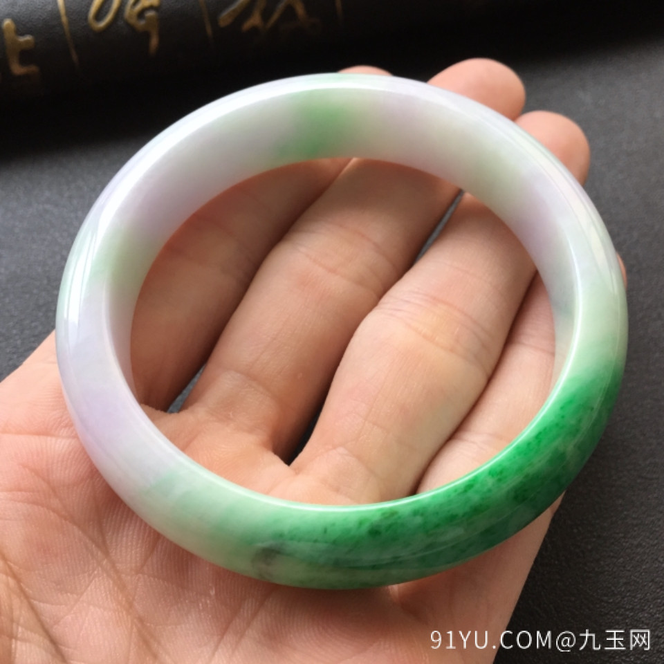 细糯种春带彩手镯(55.3mm)