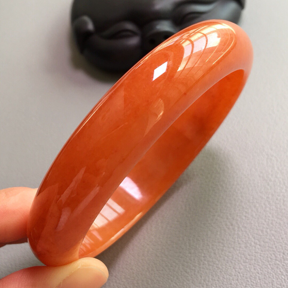 冰种红翡手镯(62.2mm)翡翠