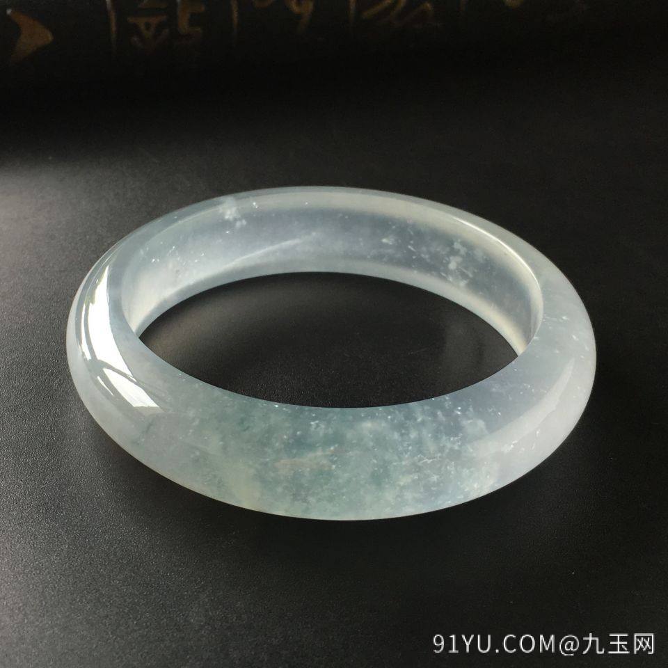 飘花玻璃种翡翠手镯 56.7mm