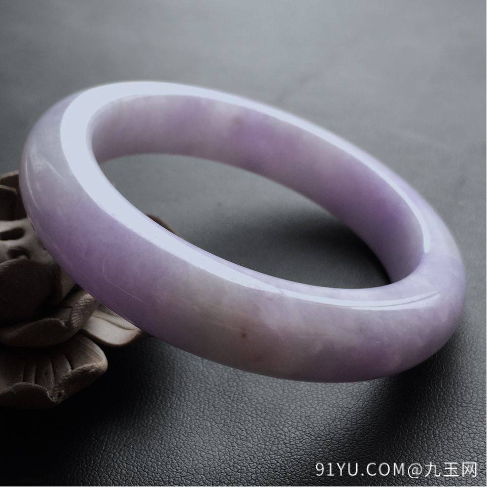 紫罗兰冰种翡翠手镯 