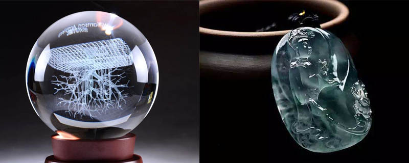 水晶与玻璃种翡翠的区别