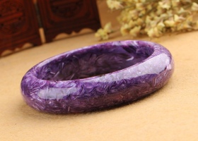 天然紫龙晶手镯女款 内径59-61mm
