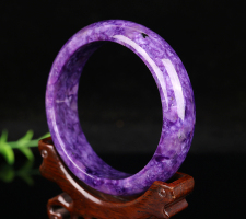 天然紫龙晶紫气东来手镯 圈口59mm