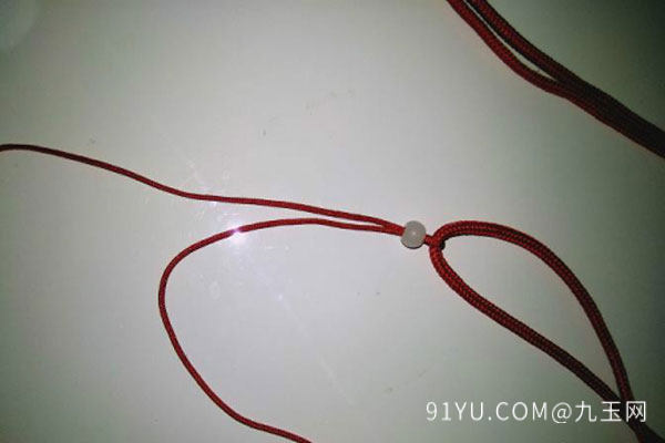 玉佩项链挂绳编织方法